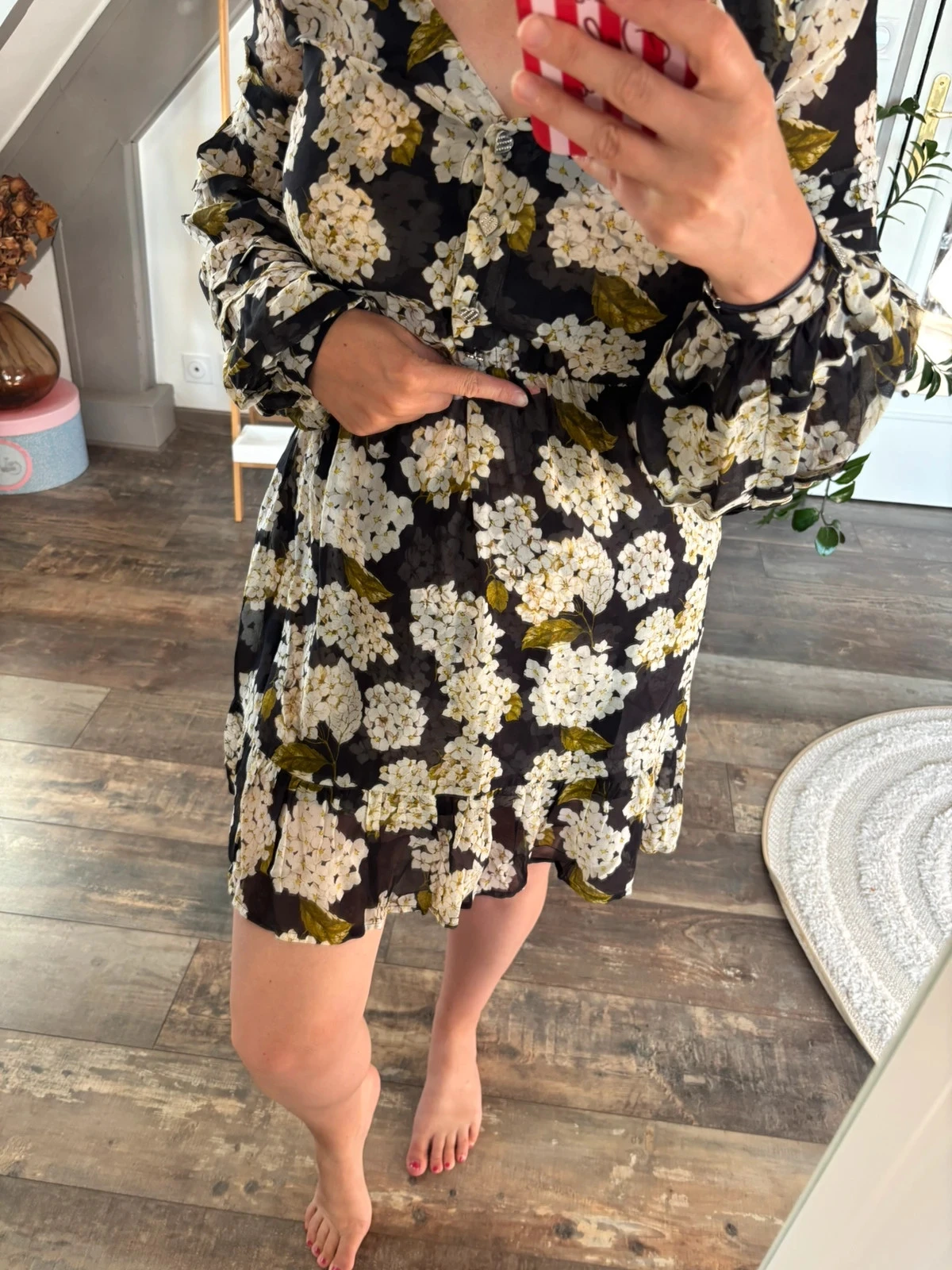 The Kooples dress with slip – Floral print – Very good condition – photo 3